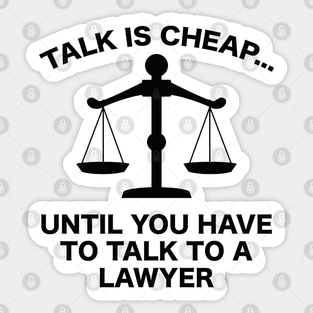 Talk Is Cheap Sticker by VectorPlanet